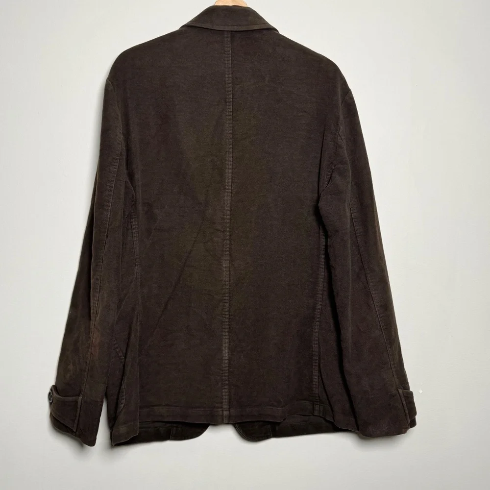 John Varvatos Chocolate Brown Velvet Sport Coat Sz 52